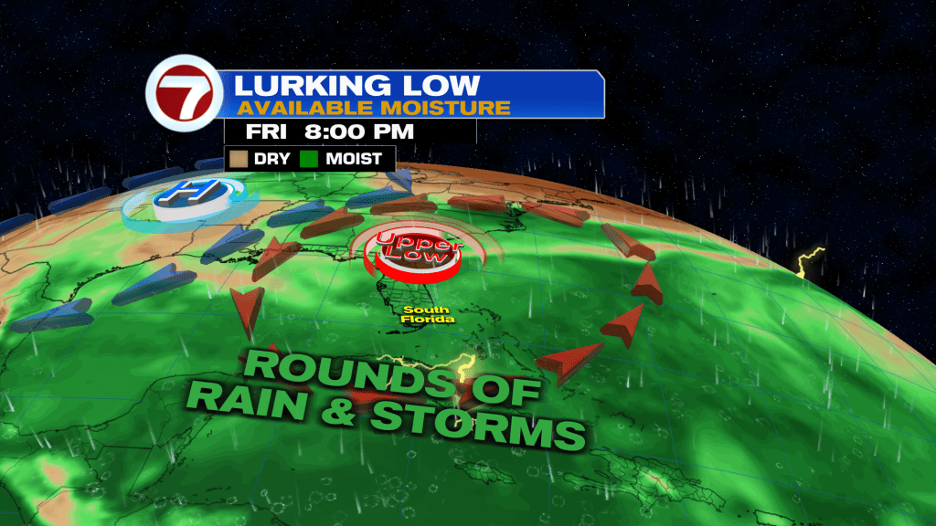 Wetter, Stormier Pattern Taking Shape Across South Florida
