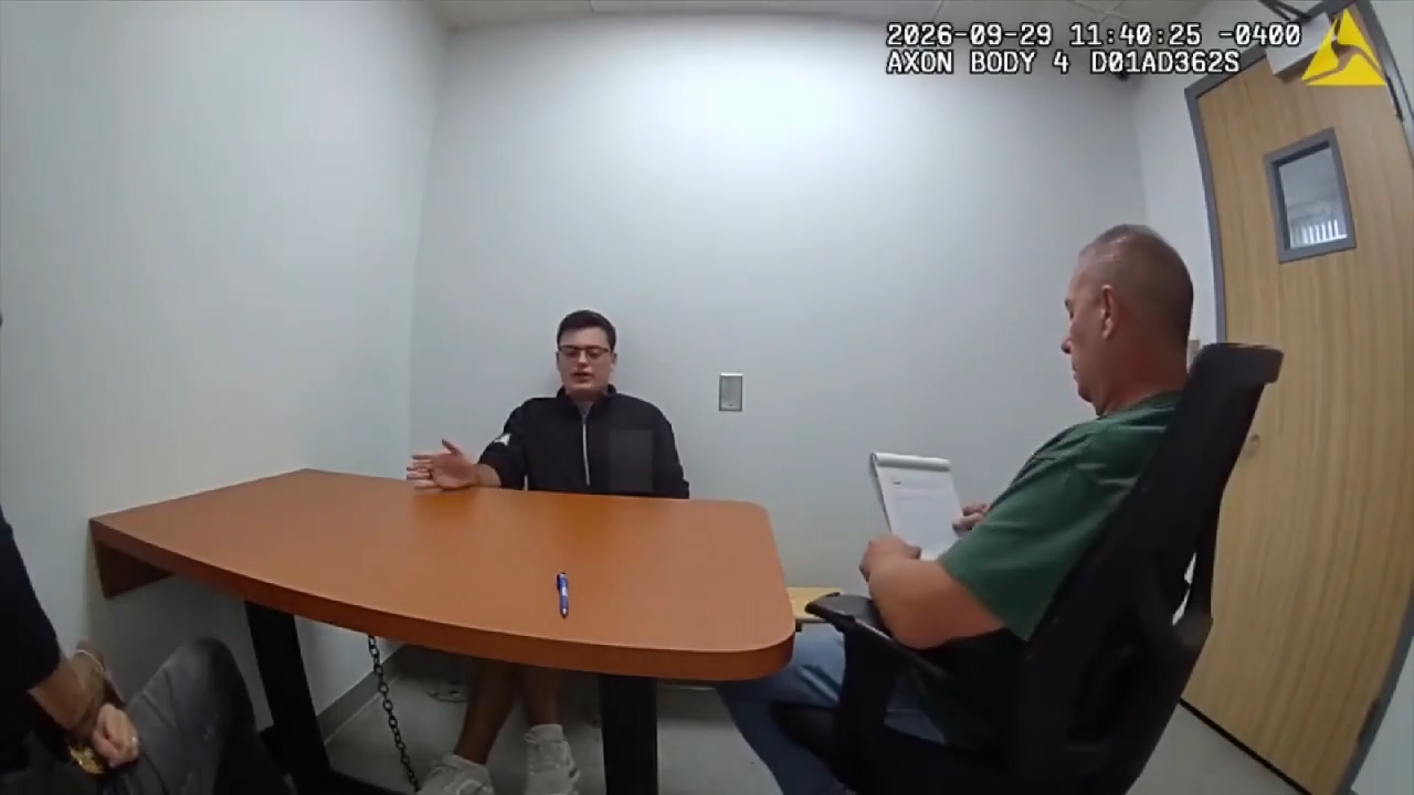 Video shows arrest, interrogation of UM student accused of hiding camera in roommate’s bedroom