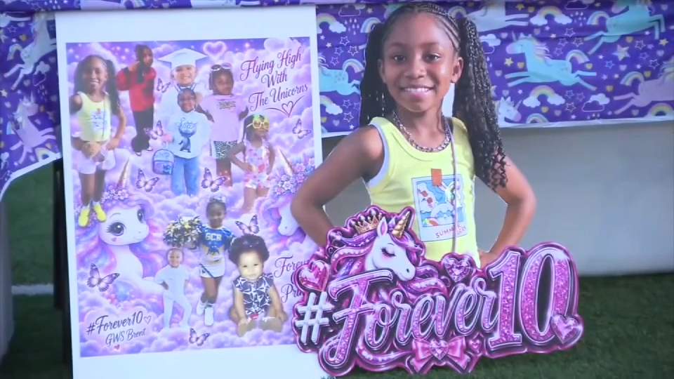 Memorial held for 10-year-old girl killed in NW Miami-Dade crash