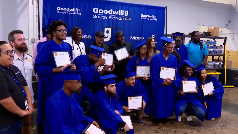 12 students graduate from Goodwill South Florida’s solar installation training program