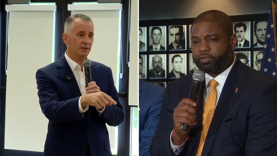 Gubernatorial candidates Donalds and Jolly campaign in Miami, Deerfield ...