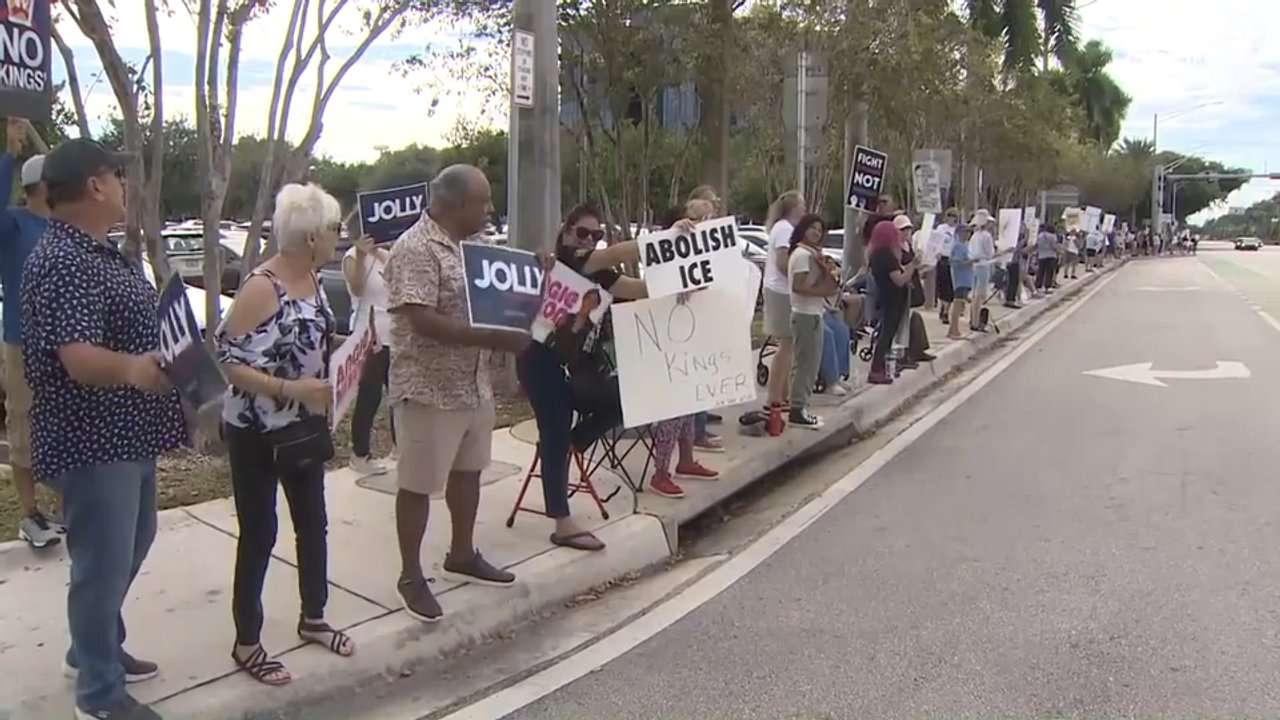 South Florida protesters join nationwide ‘No Kings’ day of action ahead of midterm elections