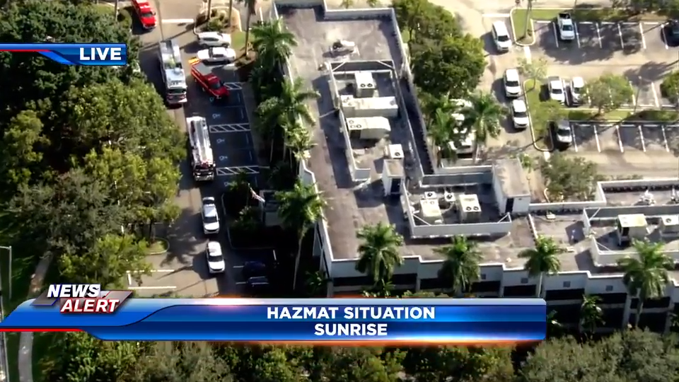 Suspicious package triggers hazmat situation at Sunrise office for US Rep. Wasserman Schultz