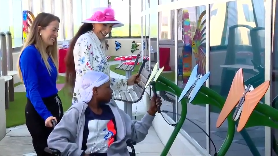 Joe DiMaggio Children’s Hospital, Rick Case Automotive Group debut interactive projection garden for ...