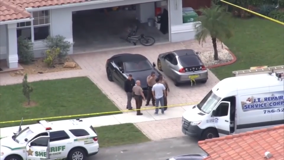 A woman was hospitalized with multiple gunshot wounds after Miami-Dade Sheriff's Office deputies responded to a shooting at a home in southwest Miami-Dade on Thursday morning.