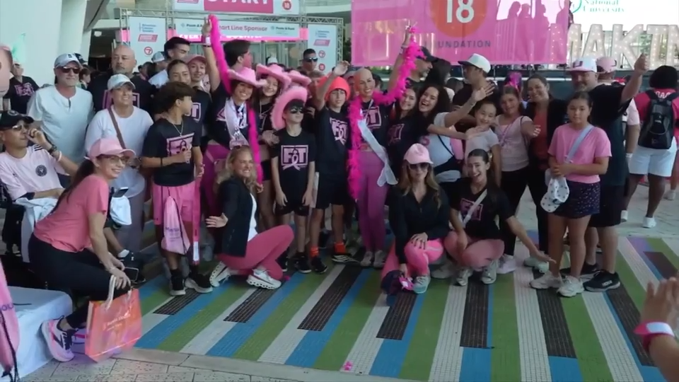 Miami Breast Cancer Fundraising Walk Draws About 10,000 Participants