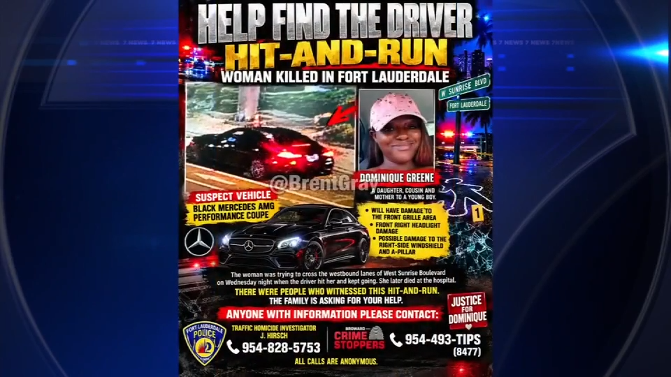 Family seeks justice for Dominique Greene after fatal hit-and-run in Fort Lauderdale