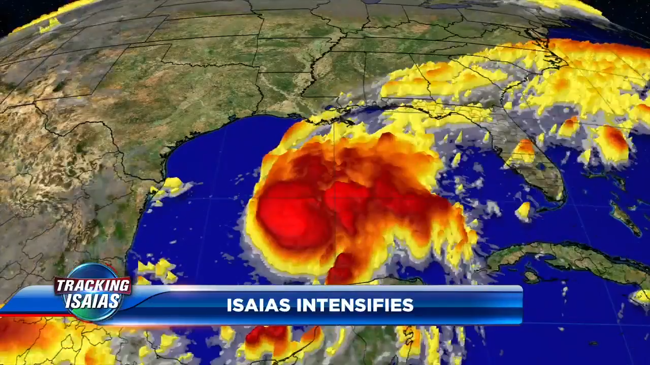 Hurricane Isaias is expected to get stronger on its way to Florida, Alabama and Mississippi coasts